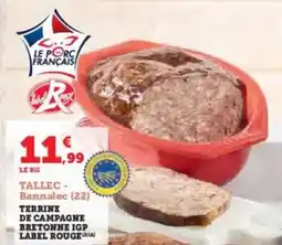U Express Tallec - terrine de campagne bretonne igp label rouge offre