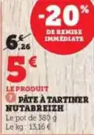 U Express Pâte à tartiner offre