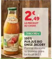 U Express 100% pur jus bio offre