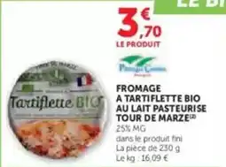 U Express Fini - fromage a tartiflette bio au lait pasteurise offre