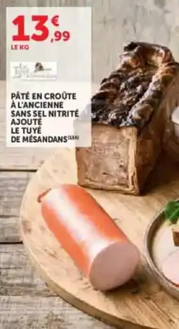 U Express Pâté en croûte à l'ancienne sans sel nitrité adulte offre