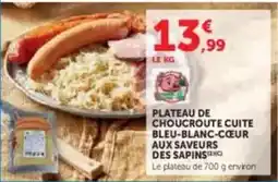 U Express Plateau de choucroute cuite bleu-blanc-ccour aux saveurs des sapins offre