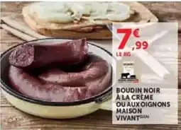 U Express Boudin noir a la crème ou aux oignons offre