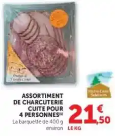 U Express Assortiment de charcuterie cuite pour 4 personnes offre