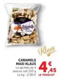 U Express Caramels maxi klaus offre
