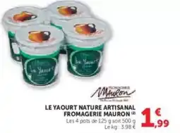 U Express Fromagerie mauron - le yaourt nature artisanal fromagerie offre