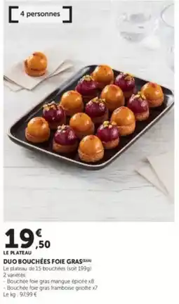 U Express Duo bouchées foie gras offre