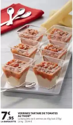 U Express Tartare - verrines de tomates au thon offre