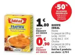 U Express Soupe ideal offre