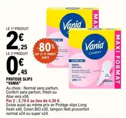 E.Leclerc Vania - protege slips offre