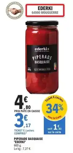 E.Leclerc Fleury michon - rougail saucisses riz créole offre