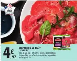 E.Leclerc Charal - carpaccio à la thaï offre