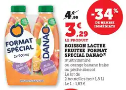 Maximarché Boisson lactee fruitee format special danao offre