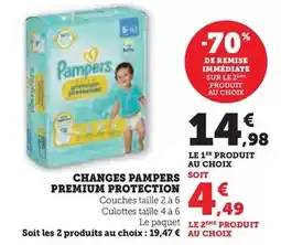 Hyper U Pampers - changes premium protection offre