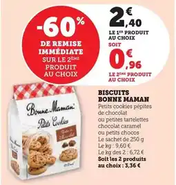 Hyper U Bonne maman - biscuits offre