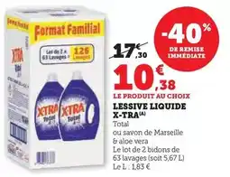 Hyper U X-tra - lessive liquide offre