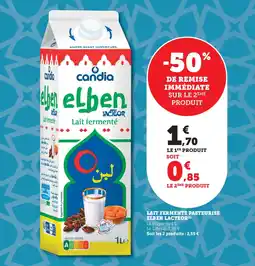 Maximarché Lait fermente pasteurise elben lacteor offre