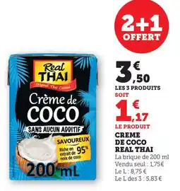 Bi1 Creme de coco real thai offre
