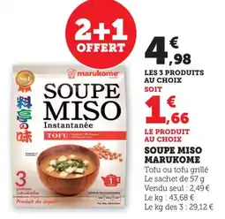 Bi1 Soupe miso marukome offre
