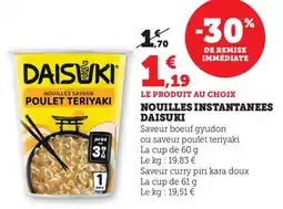 Bi1 Nouilles instantanees daisuki offre
