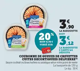 Bi1 Couronne de queues de crevettes cuites decortiquees delpierre offre
