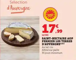 Bi1 Saint-nectaire aop fermier les terres d'auvergne offre