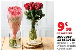 Bi1 Bouquet de 18 roses offre