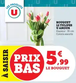 Bi1 Bouquet 12 tulipes u amour offre