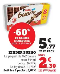 Bi1 Kinder bueno offre