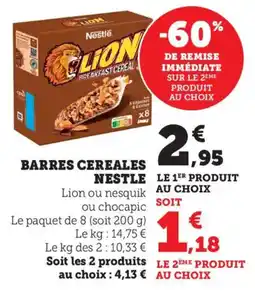 Bi1 Barres cereales nestle offre