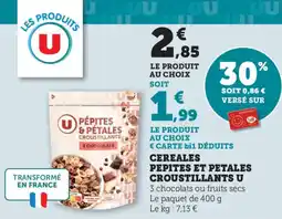 Bi1 Cereales pepites et petales croustillants u offre