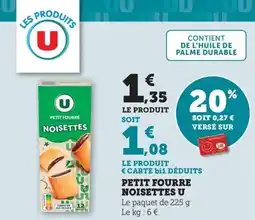 Bi1 Petit fourre noisettes u offre