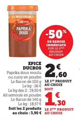 Bi1 Epice ducros offre
