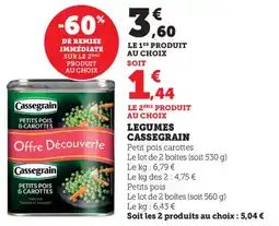 Bi1 Legumes cassegrain offre