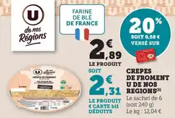 Bi1 Crepes de froment u de nos régions offre