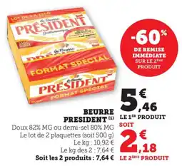 Bi1 Beurre president offre