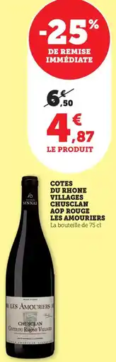 Bi1 Cotes du rhone villages chusclan aop rouge les amouriers offre