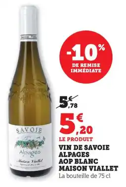 Bi1 Vin de savoie alpages aop blanc maison viallet offre