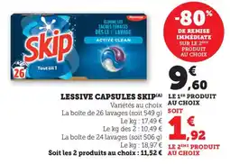Bi1 Lessive capsules skip offre