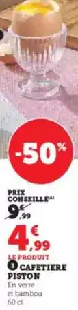 Super U Caffèire piston offre