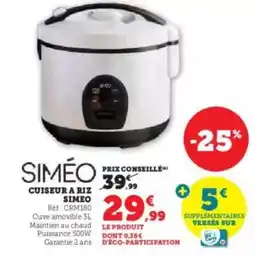 Super U Simée - cuiseur a riz offre