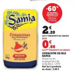 Super U Samia - couscous de ble offre