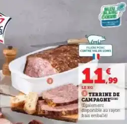 U Express Blanc coeur - terrine de campagne offre