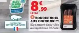 U Express Blanc coeur - boudin noir aux oignons offre