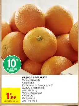 Intermarché Hyper Orange a dessert offre