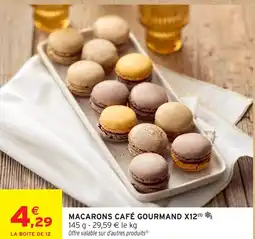 Intermarché Hyper Macarons café gourmand x12 offre