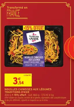 Intermarché Hyper TRADITIONS D'ASIE Nouilles chinoises aux légumes offre