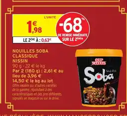 Intermarché Hyper NISSIN Nouilles soba classique offre
