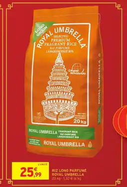 Intermarché Hyper ROYAL UMBRELLA Riz long parfumé offre
