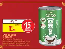 Intermarché Hyper VIETCOCO Lait de coco offre